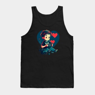 Valentine's Day Video Game Tank Top